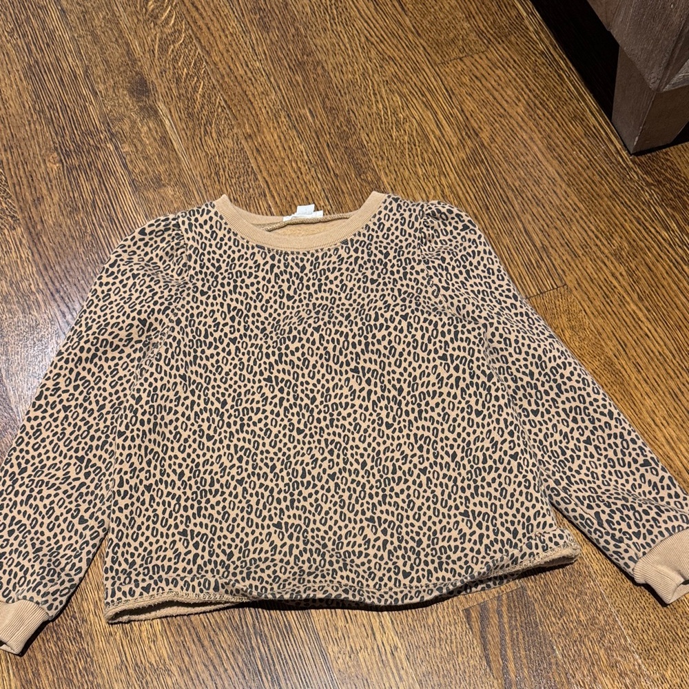 Crewcuts Tan Leopard Print Top